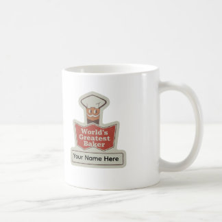 World's Greatest Baker Retro Cartoon Custom Mug Kaffeetasse