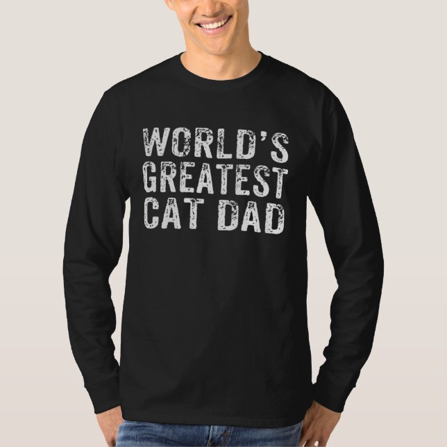 World's Greatest Cat Dad Fur Parent Cat Owner   2 T-Shirt (Vorderseite)