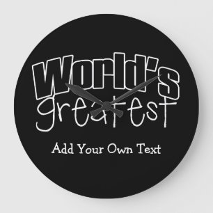 Worlds Greatest Custom Große Wanduhr