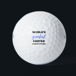 World's Greatest Farter I Mean Father bl Golfball<br><div class="desc">World's Greatest Farter I Mean Father design. This is a short sentimental quote which is great as an appreciation gift for Fathers or Father figures. Also suitable as a general father gift for Father's Day, Birthday or Christmas.</div>