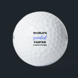 World's Greatest Farter I Mean Father bl Golfball<br><div class="desc">World's Greatest Farter I Mean Father design. This is a short sentimental quote which is great as an appreciation gift for Fathers or Father figures. Also suitable as a general father gift for Father's Day, Birthday or Christmas.</div>