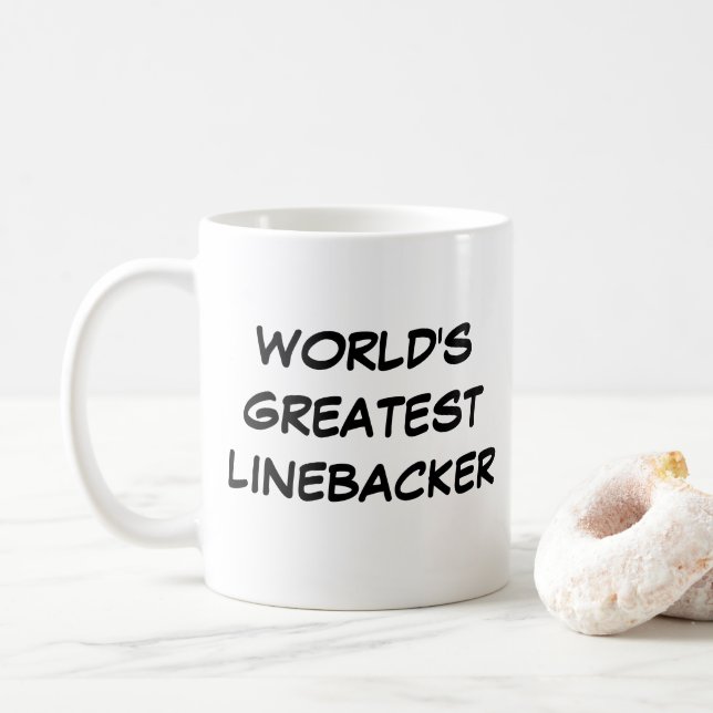 "World's Greatest Linebacker" Mug (Avec donut)