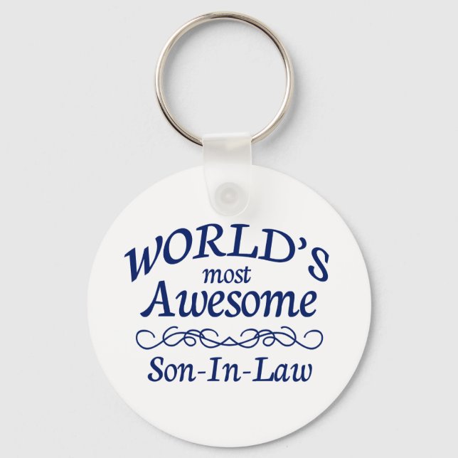 World's Most Awesome Son-In-Law Schlüsselanhänger (Vorderseite)
