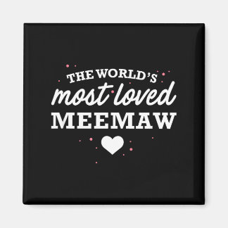 Worlds Most Loved Meemaw Shirt, Cute Valentine_s D Magnet