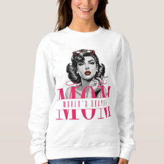 World's Okayest Mom – Retro Chic Sweatshirt