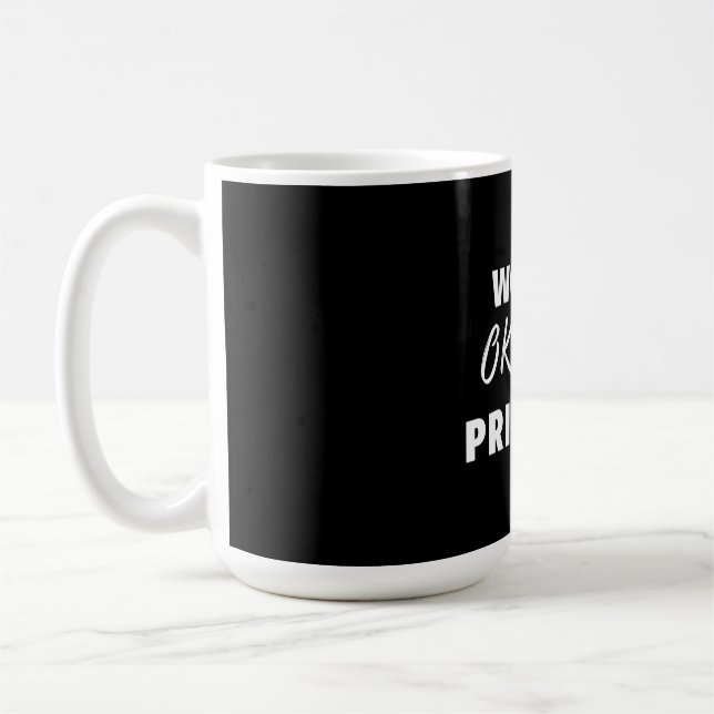 World's Okayest Principal Kaffeetasse (Links)