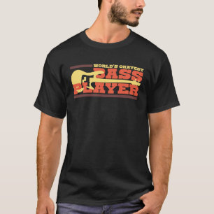 World's Okest Bass Player Bassts Musiker Sh T-Shirt