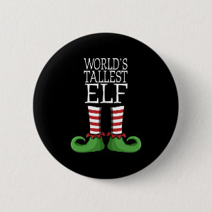 Worlds Tallest Elf Weihnachtskostüme Design Button