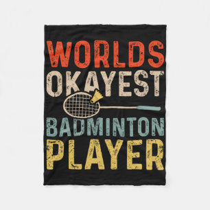 Worlds Tokest Badminton Player Retro Badminton 1 Fleecedecke