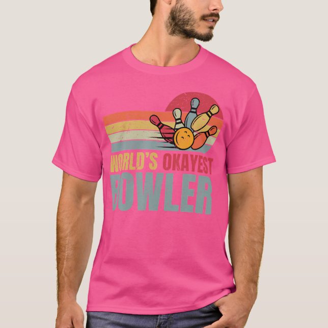 Worlds Tokest Bowler Funny Bowling Mama T-Shirt (Vorderseite)
