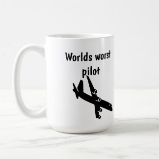 Worlds worst pilot coffee mug kaffeetasse