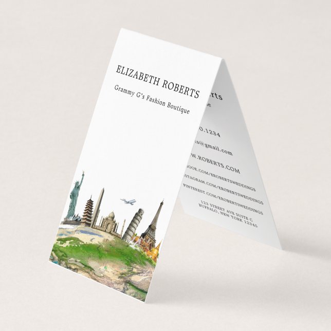 Worldwide Travel Agent Carte de visite (Devant)