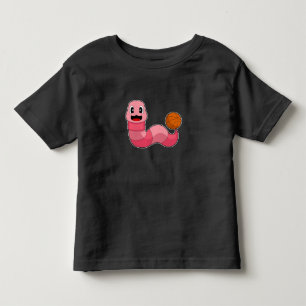 Worm Basketball-Spieler Basketball Kleinkind T-shirt