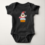 Worm Christmas Santa Claus Baby Strampler<br><div class="desc">Dieses Design ist das perfekte Geschenk für einen Geburtstag, Weihnachten und andere Feiern. Es ist für Frauen, Männer und Kinder geeignet.</div>