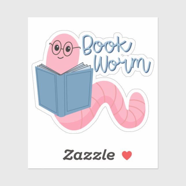 Worm Stickers für Kindle Tablet buchen Aufkleber (Blatt)