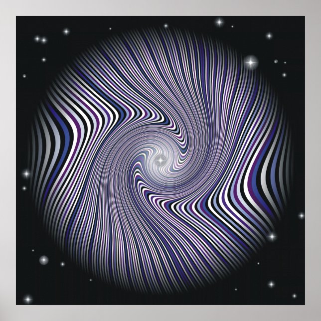 Wormhole Trip Optical Illusion Poster (Vorne)