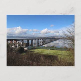 Wormit und die Tay-Eisenbahnbrücke Postkarte