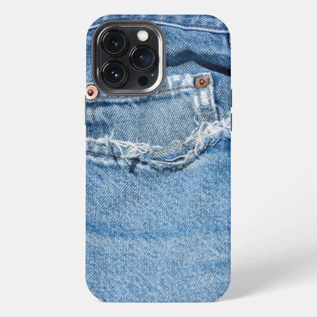 Worn Jeans iPhone 13 Pro Max Hülle (Rückseite)