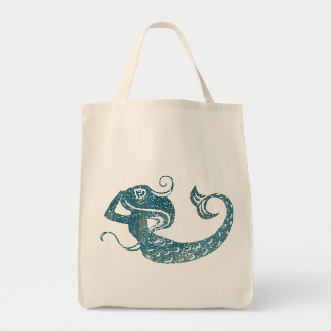 Worn Mermaid Tragetasche (Vorne)