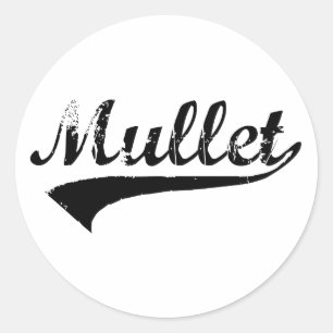 Worout Mullet Runder Aufkleber