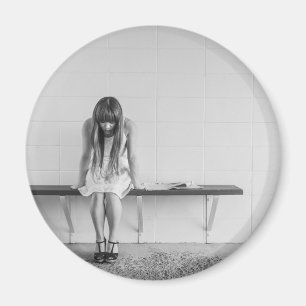 Worried Girl Magnet