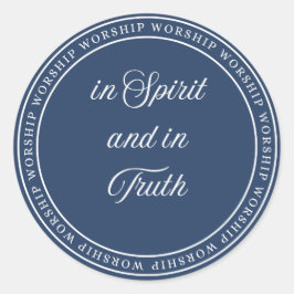 Worship - Flush Seal Runder Aufkleber