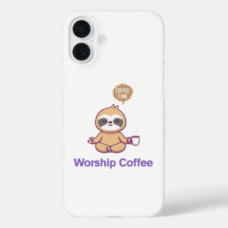 Worship-Kaffee - iPhone 16 Plus Hülle
