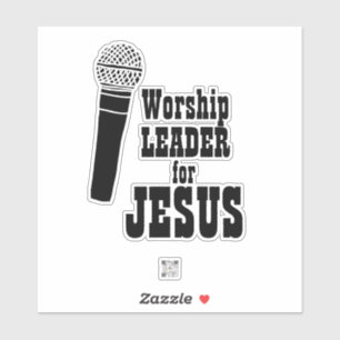 Worship Team Sticker Wortführer für Jesus