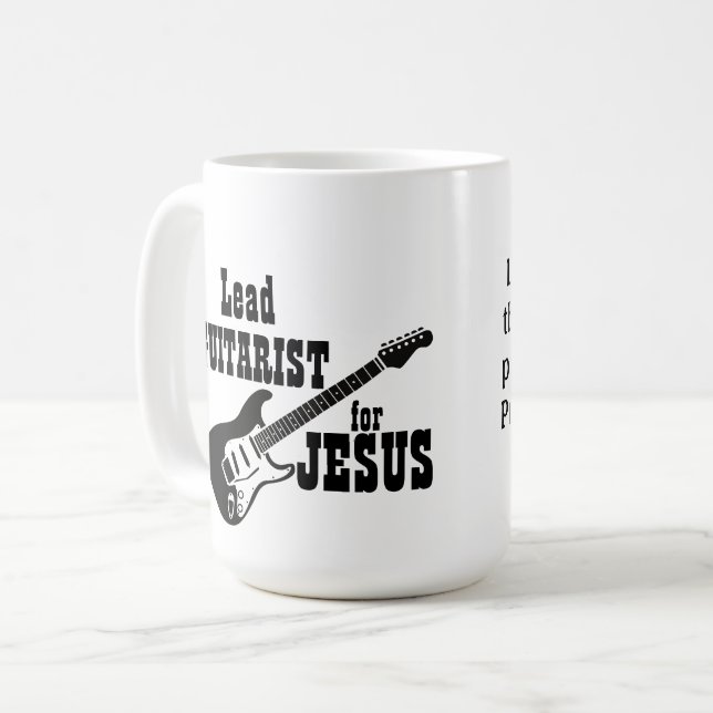 Worship Team Tasse Gitarrist für Jesus (Vorderseite Links)