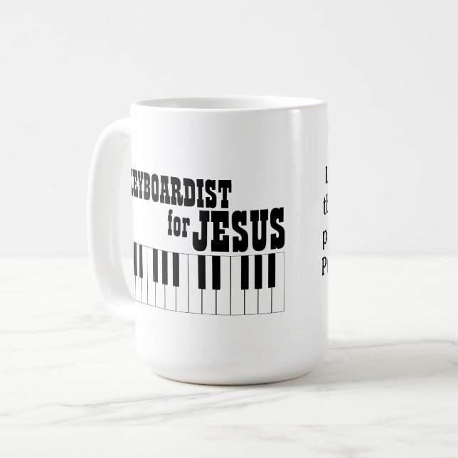 Worship Team Tasse Keyboarder für Jesus (Vorderseite Links)