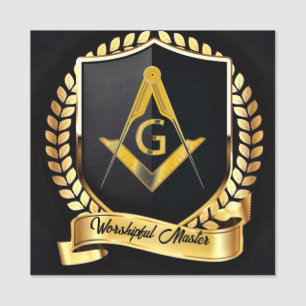 Worshipful Master Namensschild
