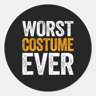Worst Costume je Halloween-Kostüm Runder Aufkleber