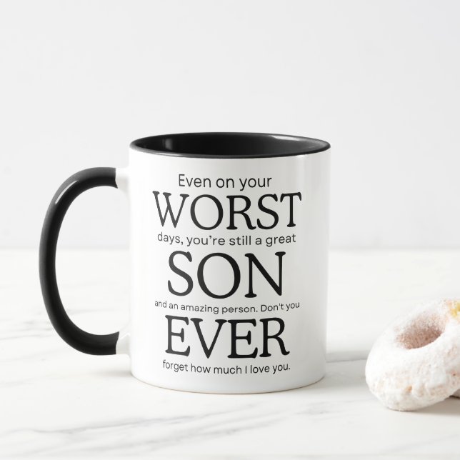 Worst Son Ever Tasse (Mit Donut)
