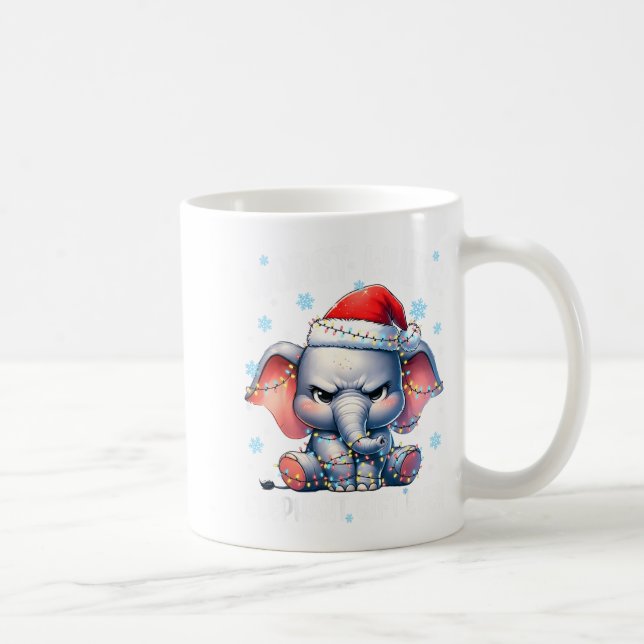 Worst White Elephant Ever Christmas Xmas Under 15  Kaffeetasse (Rechts)
