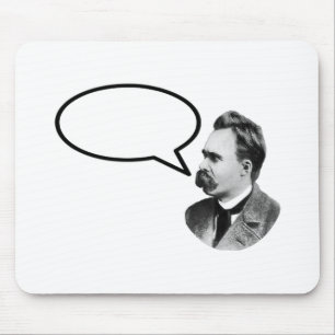 Wort-Blase BlackThe MUSEUM Za Friedrich Nietzsche Mousepad