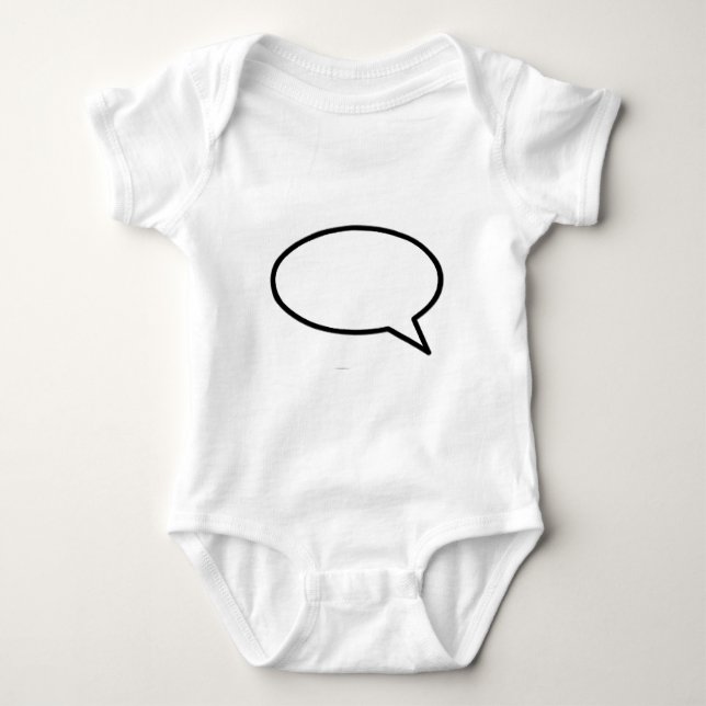 Wort-Blasen-Recht-Transport die MUSEUM Zazzle Baby Strampler (Vorderseite)