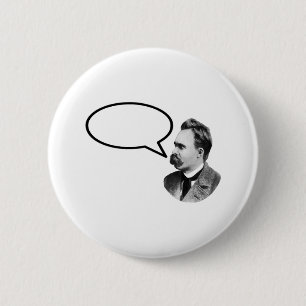 Wort-Blasen-Schwarzes jGibney Friedrich Nietzsche Button