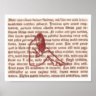 Wort-Buntglas 2 Poster