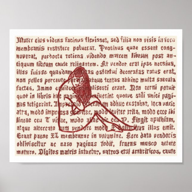 Wort-Buntglas 2 Poster (Vorne)