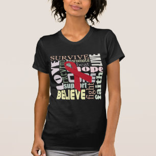 Wort-Collagen-Inspirations-T - Shirt für Anschlag,