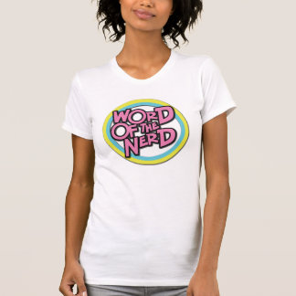 Wort der Nerd-Damen-Behälter-Spitze T-Shirt