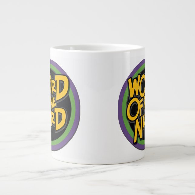 Wort der Tunnel-bohrwagenTasse des Nerd-20oz Jumbo-Tasse (Vorderseite)