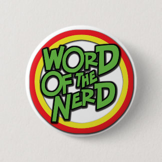 Wort des Nerd-Knopfes Button