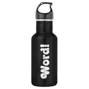 Wort! Edelstahlflasche