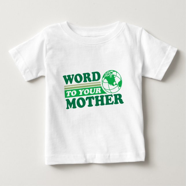 Wort für deine Mutter Baby T-shirt (Vorderseite)