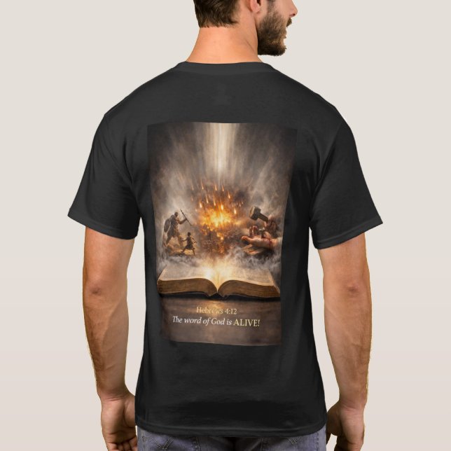 Wort Gottes lebt T-Shirt (Rückseite)
