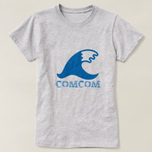 Wort in Karankawa: Comcom und eine Wasserwelle T-Shirt