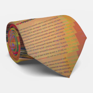 Wort Jongleur Glitch Art Datenkorruption Abstrakt Krawatte
