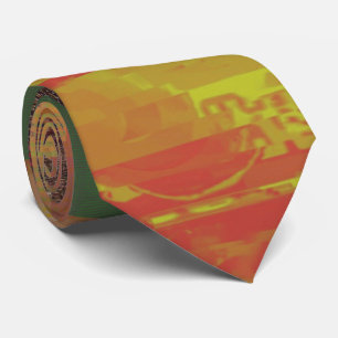 Wort Jongleur Glitch Art Datenkorruption Abstrakt Krawatte