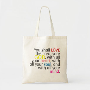 Wort-Kunst - Liebe-Gott mit HerzsinnesSoul - Tragetasche